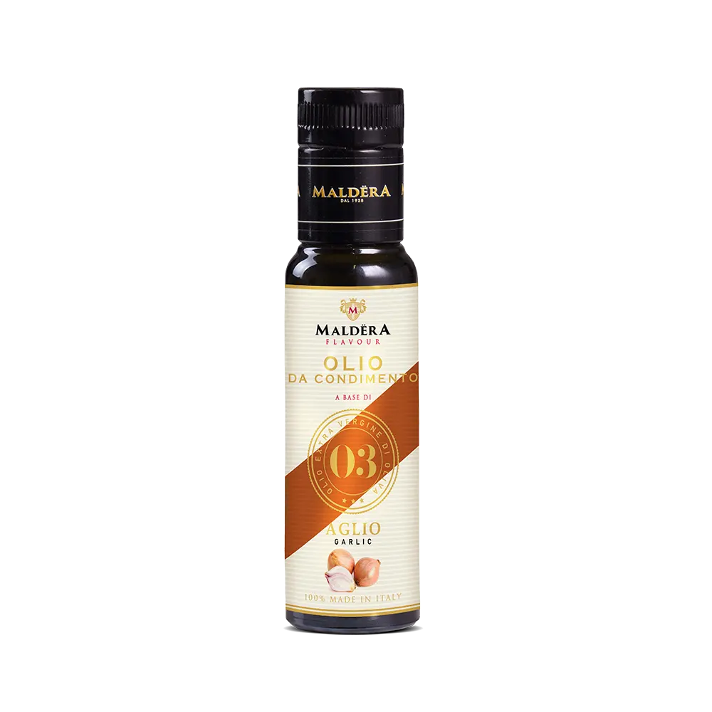 Olio da condimento aromatizzato all'aglio