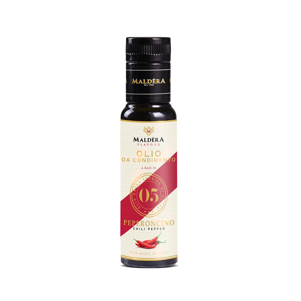 Olio da condimento aromatizzato al peperoncino
